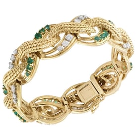 Tiffany & Co. Emerald & Diamond Bracelet