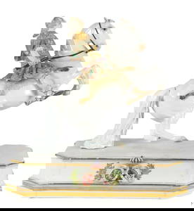 Rare Meissen "King August III" Porcelain Sculpture