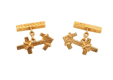 Tiffany & Co. 18K Jean Schlumberger Anchor Cufflinks