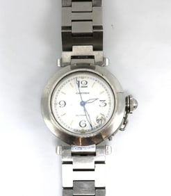 Cartier "Pasha" Automatic Stainless Steel Watch