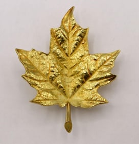 Vintage Tiffany & Co. 18Kt "Maple Leaf" Brooch