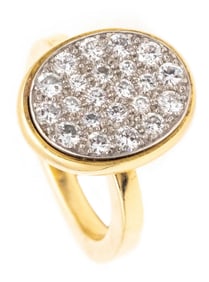 Dinh Van for Cartier 18Kt Platinum Cocktail Ring