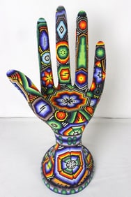 Rick Wolfryd "Magic Hand Series" Beaded Sculpture