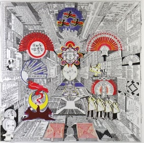 Pedro Friedeberg "Om Mani Padme Hum" Silkscreen