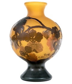 Emile Galle (French, 1846-1904) Cameo Glass Vase