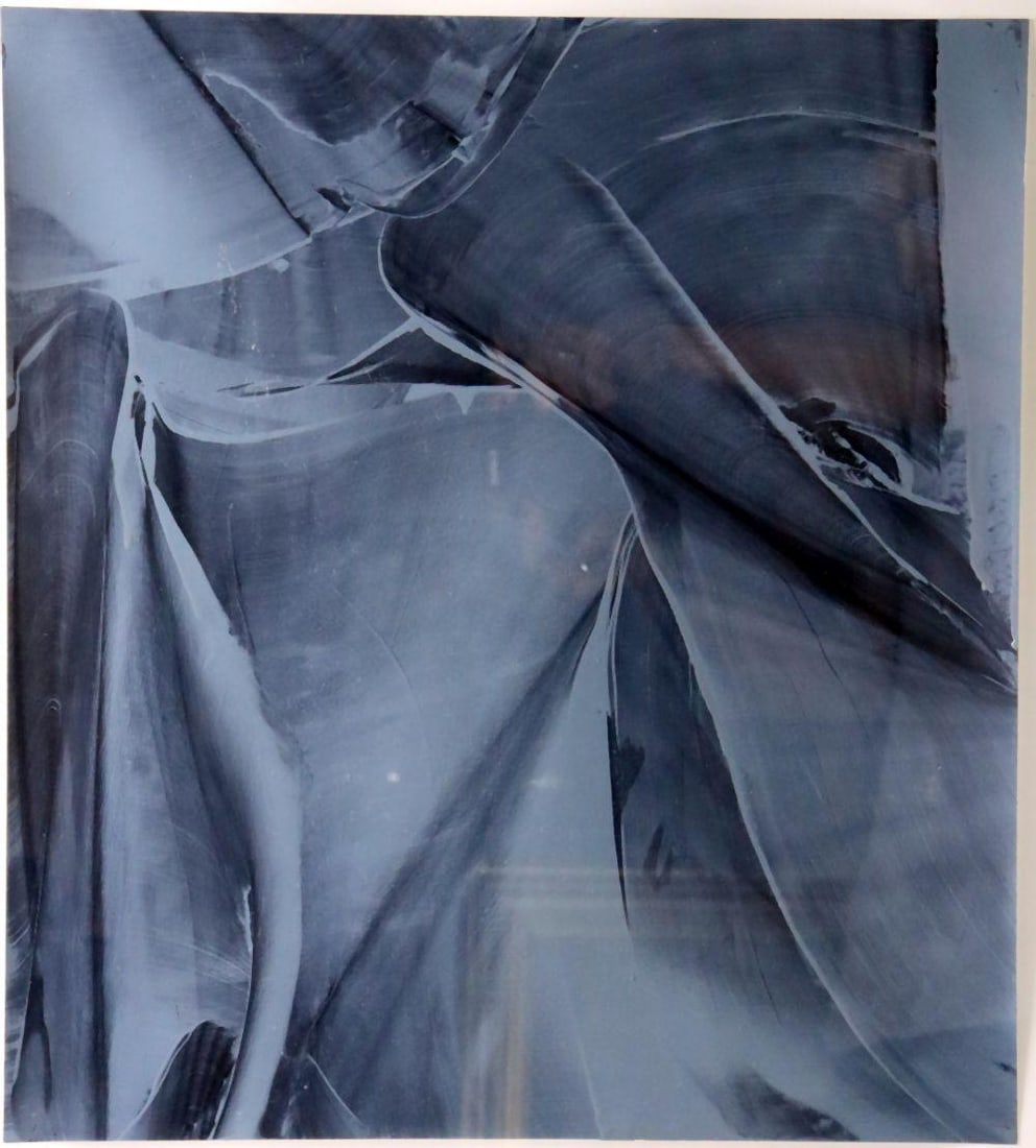 David Mann "Untitled" Oil on Paper: David Mann (American, b.1940) "Untitled" Oil on Paper, 1999. Measures approx. 22" x 30" - total with frame, 25" x 33". Provenance: SFA Art Collection # PB- 128. Have a similar