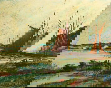 Donald Roy Purdy (American, b. 1924) Oil on Board