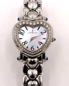 Corum "Heart Beat" Diamond & Stainless Steel Ladies Watch
