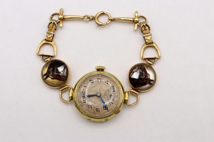 Vintage Abercrombie & Fitch 14Kt Equestrian Ladies Watch
