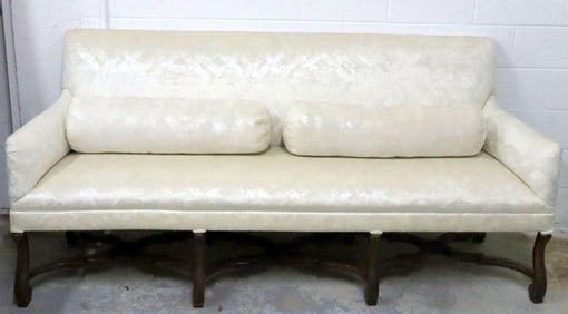 Antique 17th C. Upholstered White Couch
