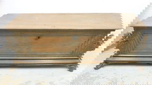 Antique French Wooden Coffer