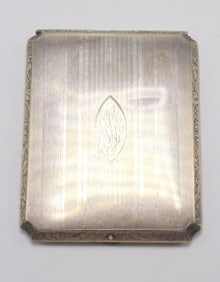 Vintage Elgin American Sterling Silver Cigarette Case