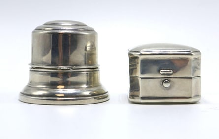 Two Vintage Birks Sterling Silver Ring Presentation Boxes