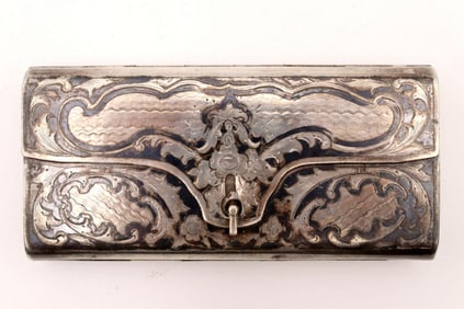 Antique Russian 84 Silver Cigarette Case