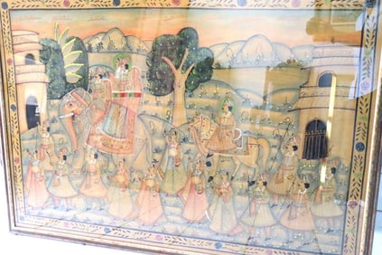 Vintage Large Indian Painting