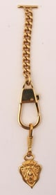 Gucci 24Kt Gold Plated Keychain