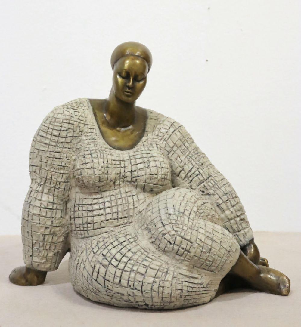 Nnamdi Okonkwo (Nigerian, b. 1965) "Seraphim" Bronze Sculpture (1 of 5)