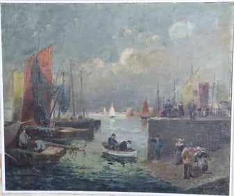 Antique 19th C. Oil Painting on Canvas