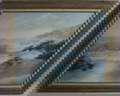 Vintage Signed Oil Painting on Canvas: Vintage Oil Painting on Canvas. Illegible signature, possibly signed "Lenore". Total measurements approx. - 31" H x 36" W. Signed lower right. Condition is overall good. Have a