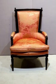 French Louis XVI Style Upholstered Armchair