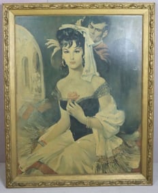 Victorian Woman Framed Print
