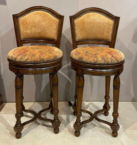 Pair of Pulaski Furniture Swivel Barstools