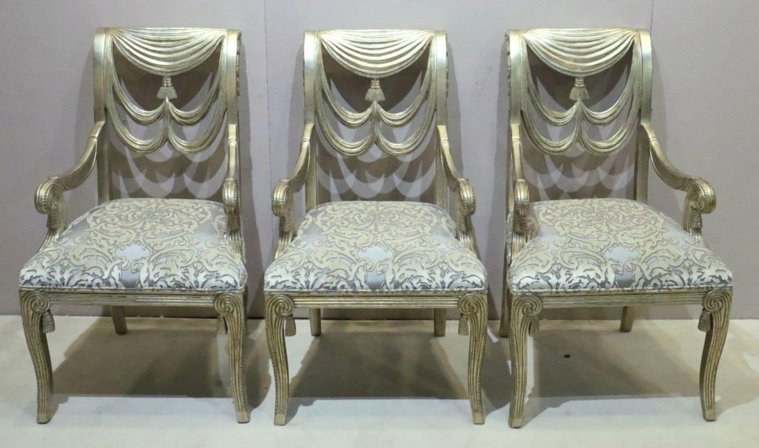 Possibly Tomlinson Erwin-Lambeth French Style Armchairs (1 of 6)
