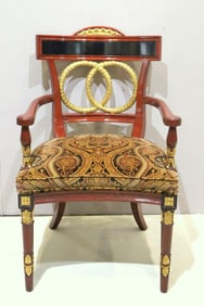 Tuscany Style Medallion Back Armchair