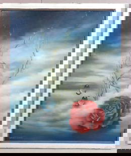Mehrdad A. Radmehr (Iranian, b. 1965) Oil Painting on Canvas: Mehrdad A. Radmehr (Iranian, b. 1965) Oil Painting on Canvas. Total measurements - 22" W x 26 1/2" H. Signed lower left corner. Condition is overall good. Have a similar item to sell? 