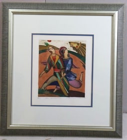 Vintage Framed Lithograph