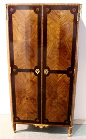 Antique Egallet, Paris French Wooden Marquetry Armoire