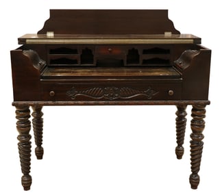 Antique Wooden Spinet Desk