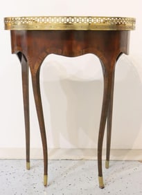 Late 19th C. French Marquetry Side Table