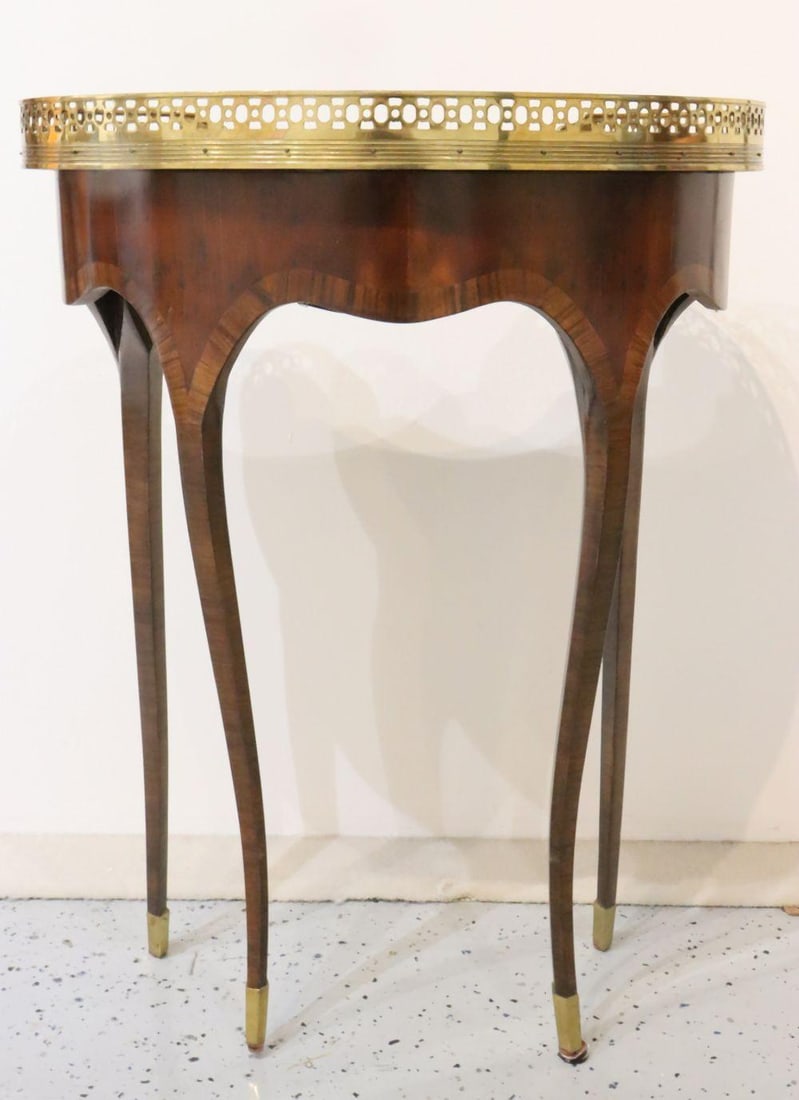 Late 19th C. French Marquetry Side Table (1 of 4)