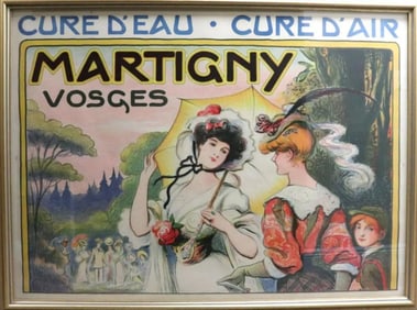 Vintage French "Martigny Vosges" Poster