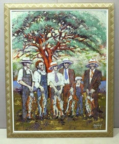 Large Campbell Oil Painting on Canvas