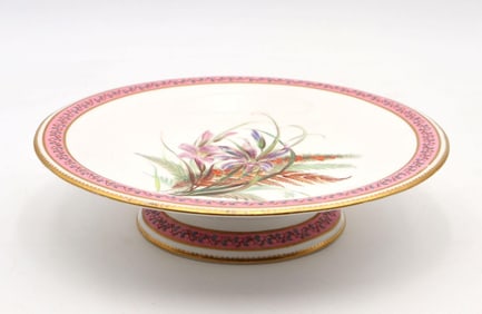 Antique Royal Worcester Porcelain Tazza