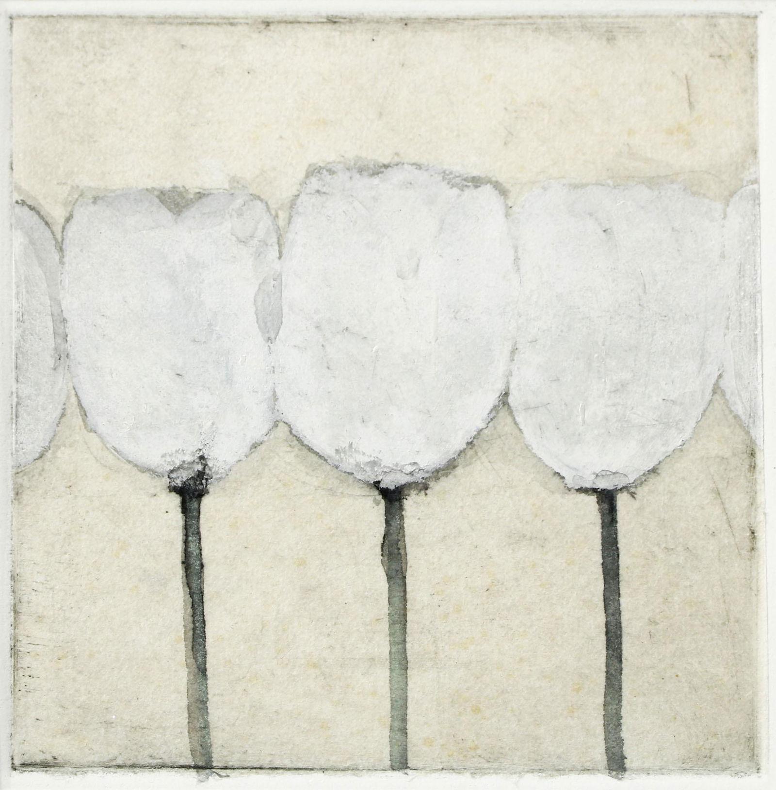 Scott Olson "Tulip 10" Framed Monotype (1 of 3)