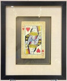Framed Queen of Hearts Wall Art