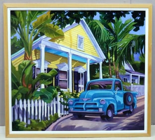 Karen Sheridan (American, 20th C.) Oil Painting on Board