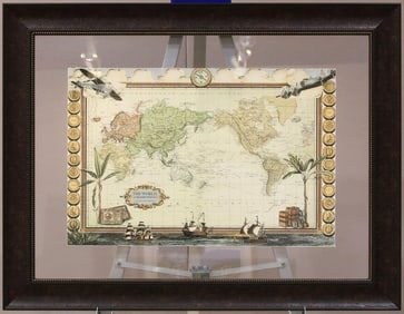 Vintage World Map Print
