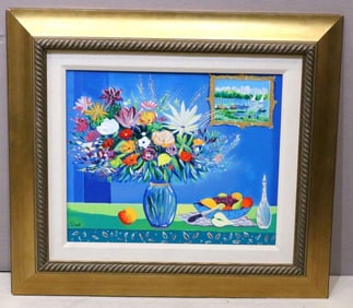 Jean-Claude Picot (French, b. 1933) Embellished Serigraph