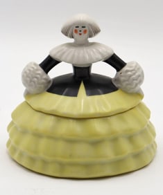 Robj Art Deco Porcelain Candy Jar