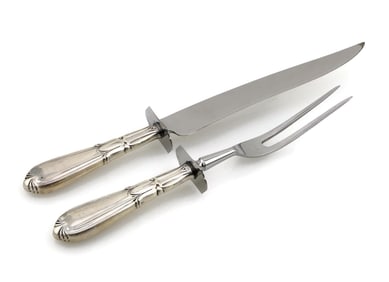 Frank Whiting Co Sterling 2 Piece Carving Set