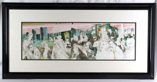 LeRoy Neiman "Polo Lounge, Beverly Hills Hotel" Signed Print