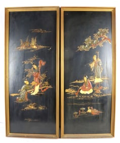 Pair of Chinese Art Panels
