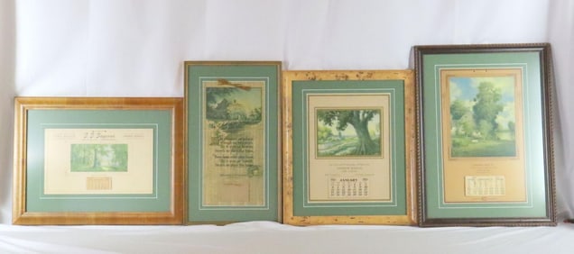 Lot of Vintage Framed Farm Arts & Crafts