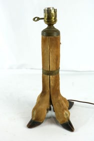 Vintage Taxidermy Hoof Lamp