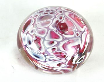 Marbled Glass Paperweight