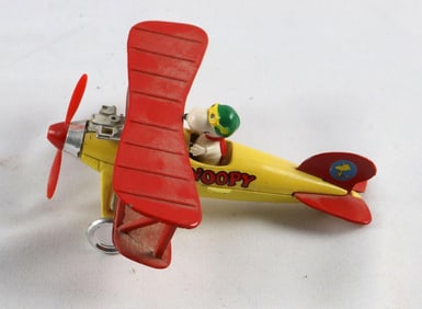 Peanuts Flying Ace Snoopy Aviva Biplane Toy